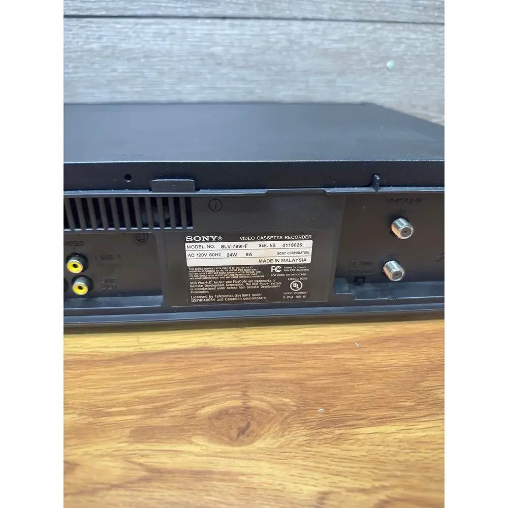 Sony SLV-799 HF VHS VCR Recorder 4-Head HiFi Stereo With Remote~Tested